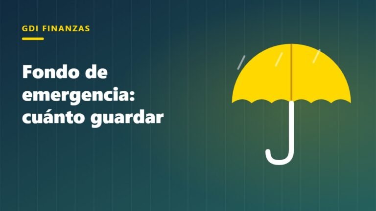 Paraguas amarillo que representa el fondo de emergencia frente a imprevistos